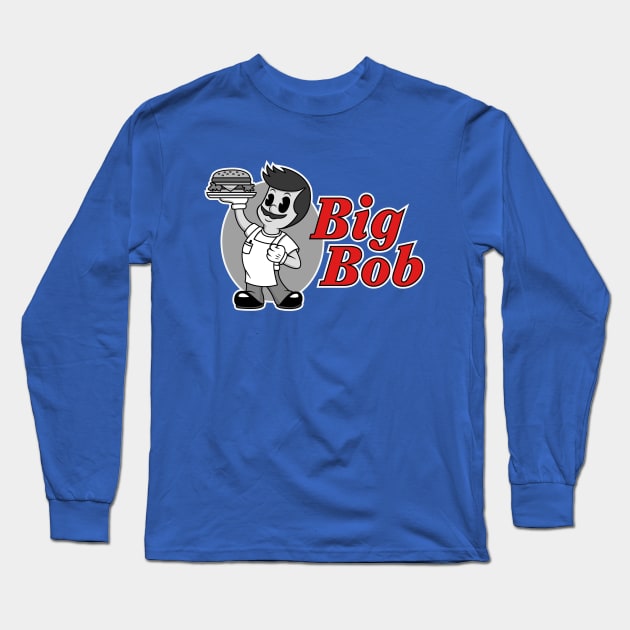 Big Bob's (Black & White) Long Sleeve T-Shirt by littleSamantics